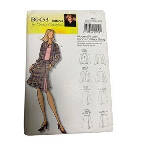 Butterick Pattern B0453 Connie Crawford Misses Jacket Skirt 3-16 uncut